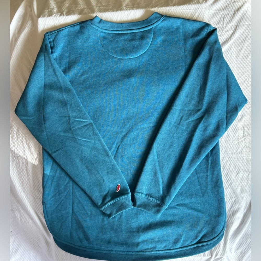 NWT League Teal Key West Florida pull over Women’s Sweatshirt size Medium. - Picture 4 of 6
